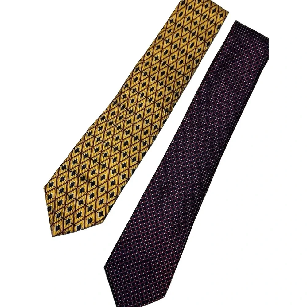 Lot (2) JoS. A. Bank Signature Executive Collection 100% Silk Men Ties